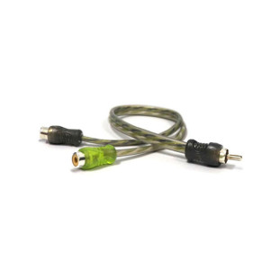 CABO Y AUTOMOTIVO TECHNOISE SERIES 200 PRO 4MM 1 RCA MACHO X 2 RCA FEMEA RETO/RETO 20CM VERDE TRANSLUCIDO - 8956