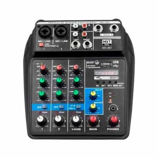 MESA DE SOM MXT 4 CANAIS BALANCEADA PHANTOM POWER EFX USB BLUETOOTH MX-4BT - 054.0001.00130