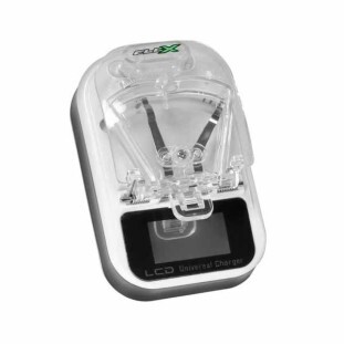 CARREGADOR UNIVERSAL FLEX GOLD AUTOMATICO PARA BATERIA 1 USB BIVOLT BRANCO/PRETO - FX-USBLCD