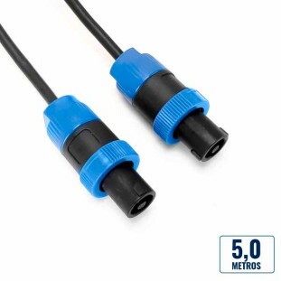 CABO PARA CAIXA ACUSTICA STORM SPEAKON MACHO X SPEAKON MACHO 5M - CBSP0001