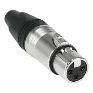 PLUG CANNON XLR FEMEA METAL - JCCN0017