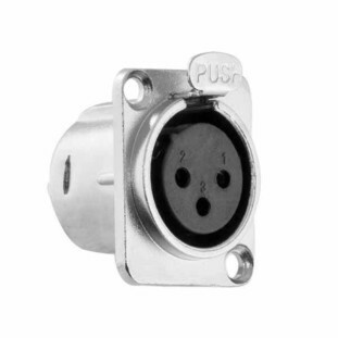 PLUG CANNON XLR PAINEL FEMEA METAL - JCCN0018