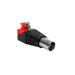 PLUG COM BORNE STORM ENGATE RAPIDO X CONECTOR BNC FEMEA - CBNC0006