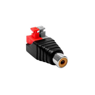 PLUG COM BORNE STORM ENGATE RAPIDO X PLUG RCA FEMEA - JCRC0011 - FR