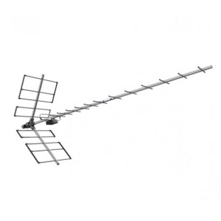 ANTENA UHF DIGITAL PROELETRONIC YAGI EXTERNA 13 ELEMENTOS 18DBI BANDA TOTAL - PROHD-1118