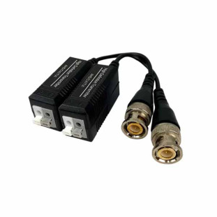 BALUN STORM PASSIVO DE VIDEO 4K BORNE ENGATE RAPIDO (PAR) - VDBL0002