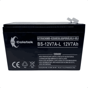 BATERIA SELADA COLETEK 12V7AH PARA NOBREAK BS-12V7A-L - 357030130100
