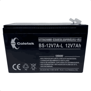 BATERIA SELADA COLETEK BS-12V7A T1 CLK PARA NOBREAK - 357030130100