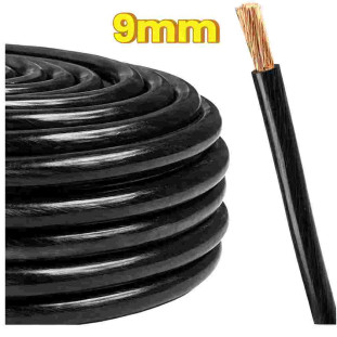 CABO DE BATERIA POMPEIA 9MM CRISTAL PRETO (25M) - 21.01.009.14.03