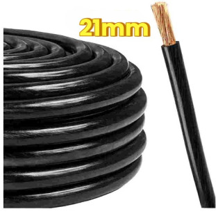 CABO DE BATERIA POMPEIA 21MM CRISTAL PRETO (25M) - 21.01.021.14.03