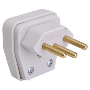 PLUGUE DESMONTAVEL DANEVA 90° 2P+T 10A 250V CINZA - DN1671