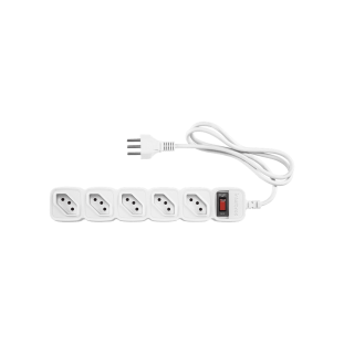 PROTETOR ELETRONICO INTELBRAS 5 TOMADAS BRANCO CABO 3M EPE 205+ - 4824202 - FR