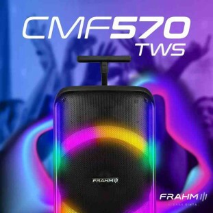 CAIXA DE SOM MULTIUSO FRAHM A BATERIA 12 POL CMF 570 TWS - 32554 - FR