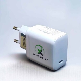 CARREGADOR TOMADA XCELL TURBO PD 40W GAN 8A 1 USB-C - XC-UR-90