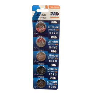BATERIA LITHIUM PROELETRONIC CR2032 C/5 - PQBA-CR2032/05
