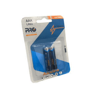 PILHA ALCALINA PROELETRONIC 1,5V AAA LR03 C/2 - PQPA-AAA2 - FR