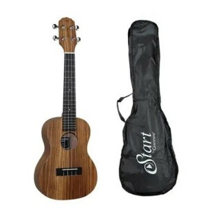UKULELE CONCERT GIANNINI ACOUSTIK GUK-23 ZEBRA WOOD (ZW) COM BAG - 23957