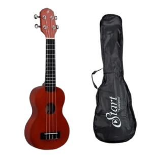 UKULELE ACUSTICO SOPRANO GIANNINI START UKS-21 NATURAL SATIN (NS) COM BAG - 23958