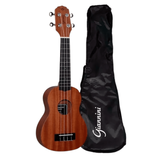 UKULELE SOPRANO GIANNINI ACOUSTIK GUK-21 WALNUT SATIN (WS) COM BAG - 23954