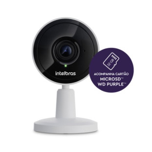 CAMERA INTELBRAS INTERNA WI-FI HD IMX1 C/ MICROSD 32GB BRANCA - 4590011