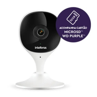 CAMERA INTELBRAS INTERNA WI-FI FULL HD IMX C  C/ MICROSD 32GB BRANCA - 4565614