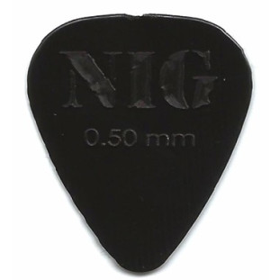 PALHETA PARA VIOLAO NIG 0.50MM PRETA C/12 - PN050