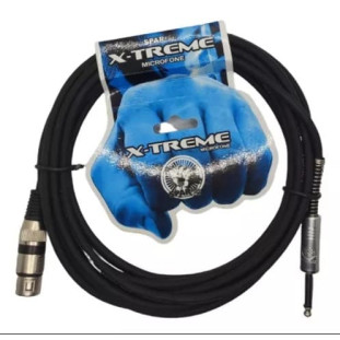 CABO PARA MICROFONE SPARFLEX P10 X CANNON XLR FEMEA X-TREME 5M PRETO - FR