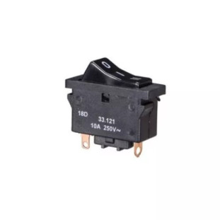 INTERRUPTOR DE TECLA MARGIRIUS 33121 M1FT1FW1Q/63-CB LIGA/LIGA/DESLIGA UNIPOLAR 10A/250V PARA SECADOR - 13017