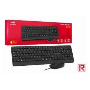 TECLADO E MOUSE C/ FIO OFFICE C3TECH KT-150BK - 303041160100