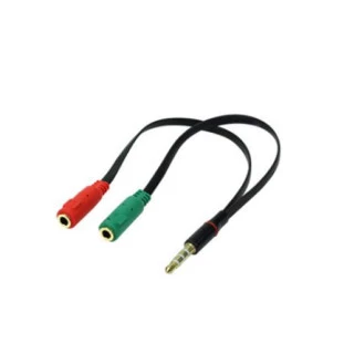 CABO ADAPTADOR 5+ P3 MACHO X 2 P2 FEMEA / FONE E MICROFONE - 018-6045 - FR