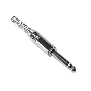 PLUG P10 MONO METAL PROFISSIONAL COM MOLA ESPAÇADA (ISOLAÇAO EM FENOLITE) - PGPZ0046