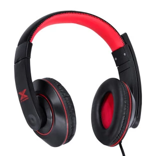 VINIK HEADSET GAMER VX GAMING V BLADE II USB MICROFONE RETRATIL E AJUSTE DE HASTE PRETO COM VERMELHO GH200 - 31534 - FR