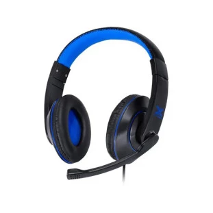 VINIK HEADSET GAMER VX GAMING V BLADE II USB COM MICROFONE RETRÁTIL E AJUSTE DE HASTE PRETO COM AZUL GH202 - 31535 - FR