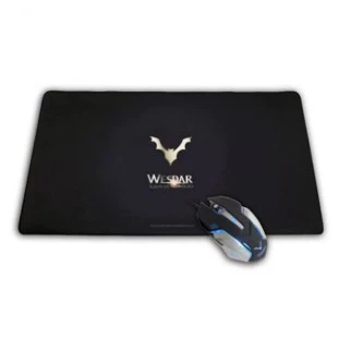 KIT GAMER WESDAR X2 MOUSE 2400DPI 6 BOTOES + MOUSE PAD 600X300X3MM - WDX2XXGWWB - FR