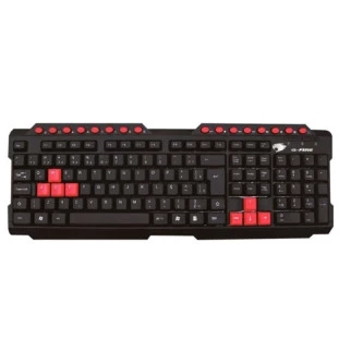 TECLADO GAMER G-FIRE USB MULTIMIDIA 126 TECLAS PRETO/VERMELHO - KMG31 - FR