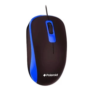 MOUSE OFFICE POLAROID USB 1000DPI 3 BOTOES PRETO/AZUL - PMW-213-AZ - FR
