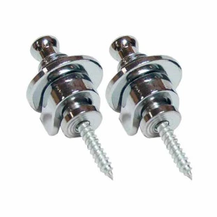 STRAP BUTTONS STAGE PARA GUITARRA/ VIOLAO CROMADO (PAR) - ST217CR-CRO