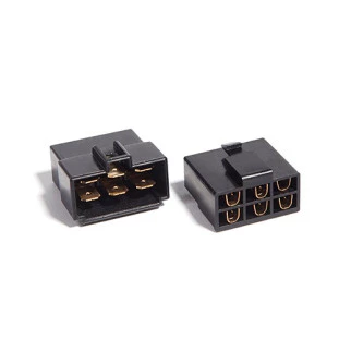 CONECTOR 6 VIAS TECHNOISE COM SISTEMA DE TRAVA PRETO - 279