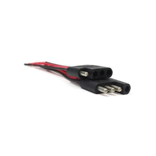 CHICOTE TECHNOISE COM CONECTOR 4 VIAS PRETO CABO 4,00MM - 12398