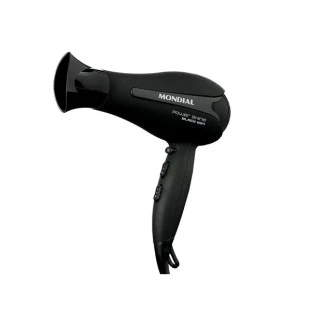 SECADOR DE CABELOS MONDIAL POWER SHINE BLACK SC-13 220V - 4070-06 - FR15