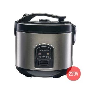 PANELA ELETRICA AGRATTO ARROZ E LEGUMES INOX 10 XICARAS VISOR DE VIDRO PAI10X 700W 220V - 5958 - FR