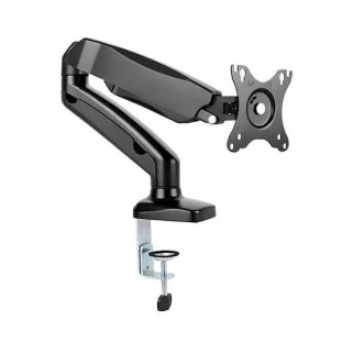 SUPORTE PARA MONITOR MULTIVISAO TRIARTICULADO COM INCLINAÇAO E PISTAO 13'' A 27'' PRETO - MT-UNO - FR15