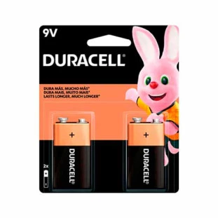 BATERIA ALCALINA 9V DURACELL C/2 - 1018782