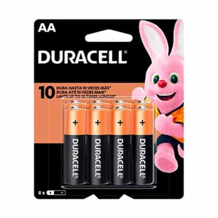 PILHA ALCALINA AA DURACELL C/8 - 1017997