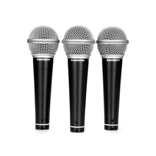 MICROFONE DINAMICO SAMSON KIT C/3 + MALETA SAR21S3 - 033798 - FR