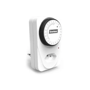 TIMER ENERBRAS ANALOGICO 10A 1270W TIPO PLUGUE BIVOLT - TM-EA/P - FR