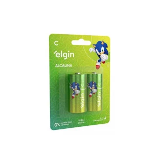 PILHA ALCALINA ELGIN 1,5V C C/2 - 82156