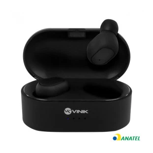 FONE DE OUVIDO VINIK BLUETOOTH DOTS W1 TWS PRETO - 36062 - FR