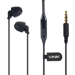 FONE DE OUVIDO VINIK SOUND COMFORT COM MICROFONE SC100P PRETO - 65463 - FR