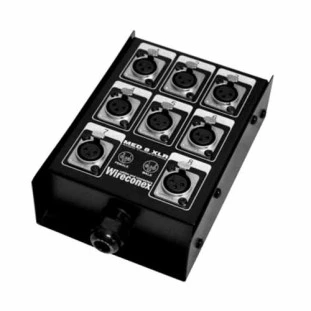 MEDUSA WIRECONEX 08 FURAÇOES XLR COM CONECTORES COM 1 PRENSA CABO DE NYLON MED2 08 1SNCC - 13084 - FR